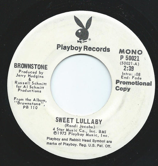 Brownstone (2) - Sweet Lullaby (7", Single, Promo)