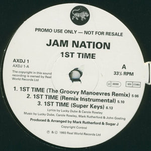 Jam Nation - 1st Time (12", Promo)