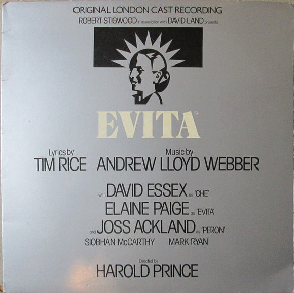 Tim Rice Andrew Lloyd Webber* - Evita (Original London Cast Recording) (LP, Album, Gat)