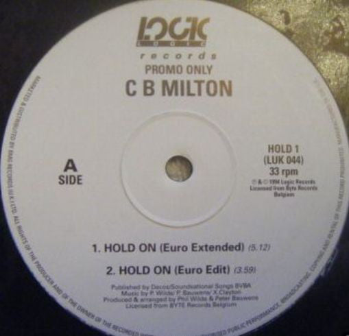 CB Milton - Hold On (If You Believe In Love) (12