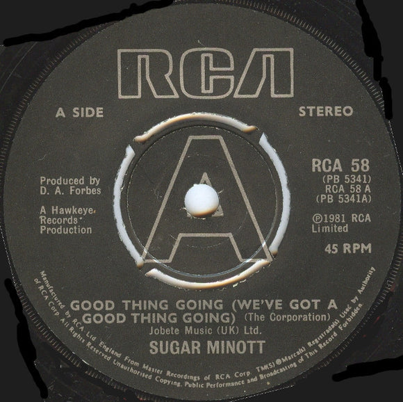 Sugar Minott / Desi Roots - Good Thing Going (We've Got A Good Thing Going) / Hung Up (7