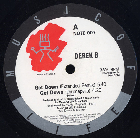 Derek B - Get Down (12