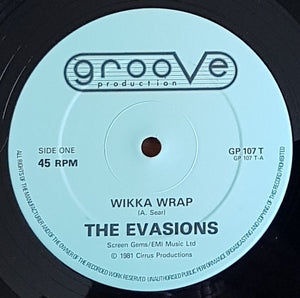 The Evasions - Wikka Wrap (12", Single, Pal)
