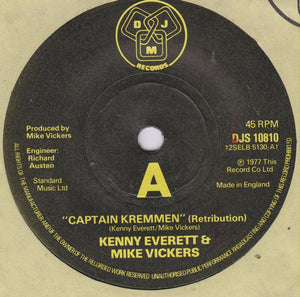 Kenny Everett & Mike Vickers - "Captain Kremmen" (Retribution) (7", Single)