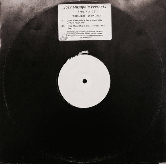 Joey Musaphia Presents Precinct 13 - Real Deal (Remixes) (12", W/Lbl)