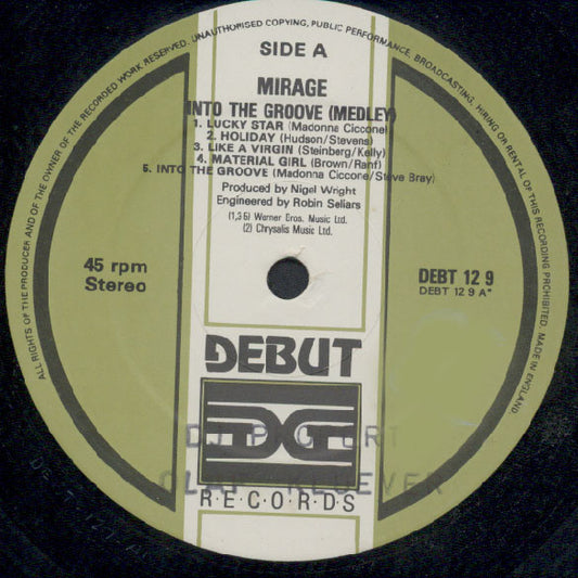 Mirage (12) - Into The Groove (Medley) (12")