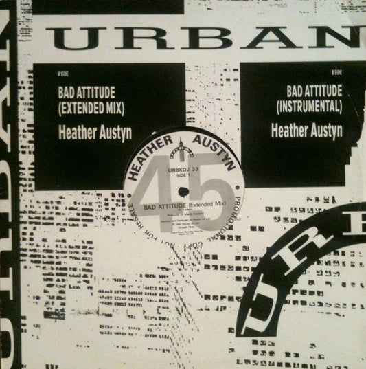 Heather Austyn - Bad Attitude (12", Single, Promo)
