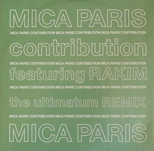 Mica Paris Featuring Rakim - Contribution (12")