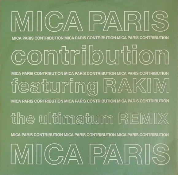 Mica Paris Featuring Rakim - Contribution (12