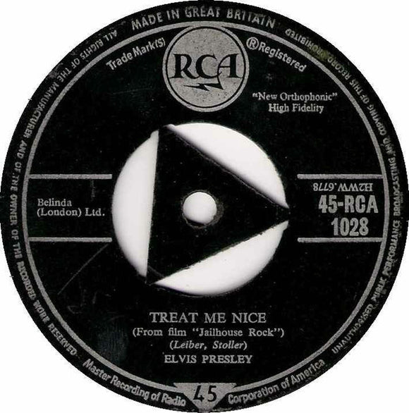 Elvis Presley - Treat Me Nice / Jailhouse Rock (7