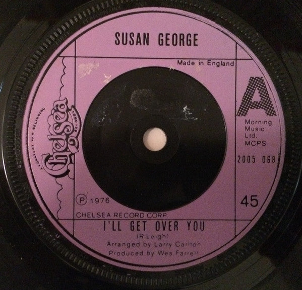 Susan George - I'll Get Over You (7", Single)