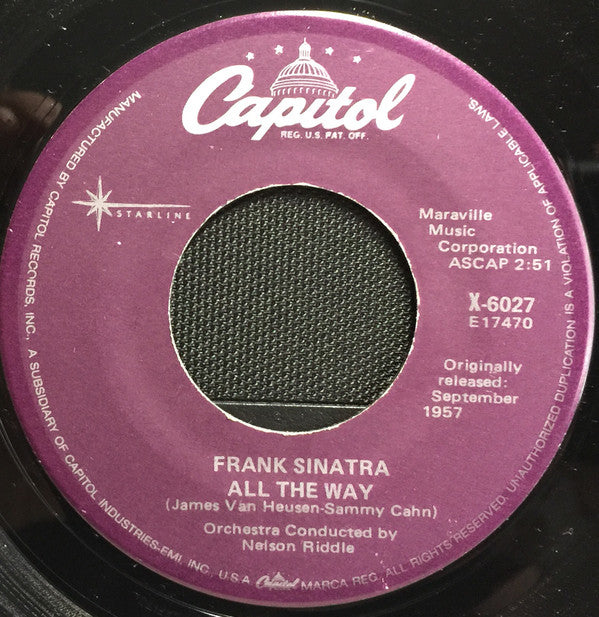 Frank Sinatra - High Hopes / All The Way (7", Single)