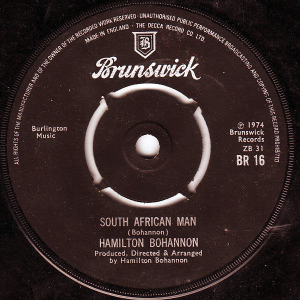 Hamilton Bohannon - South African Man (7", Single, Kno)