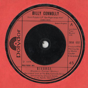 Billy Connolly - D.I.V.O.R.C.E. (7", Single)