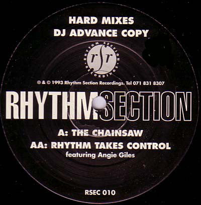 Rhythm Section (2) - The Chainsaw / Rhythm Takes Control (Hard Mixes) (12