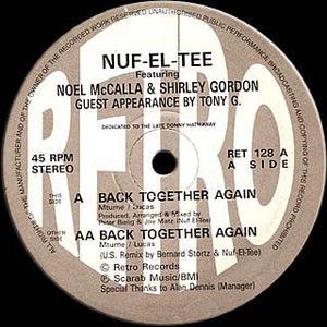 Nuf-El-Tee Featuring Noel McCalla & Shirley Gordon - Back Together Again (12", Promo)