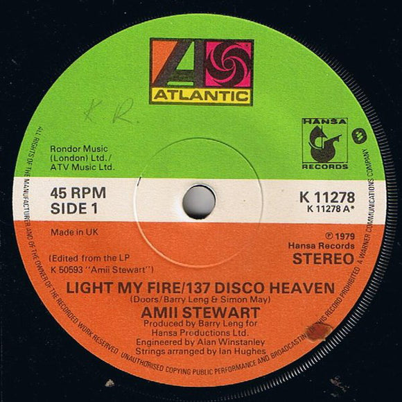 Amii Stewart - Light My Fire/137 Disco Heaven (7