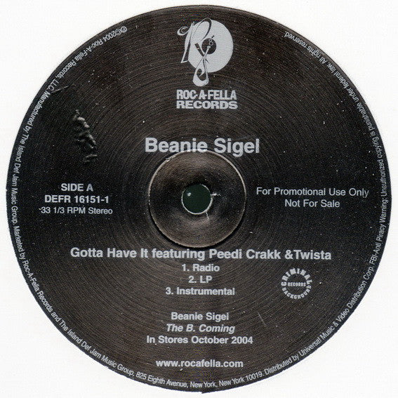 Beanie Sigel - Gotta Have It (12