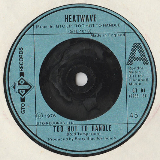 Heatwave - Too Hot To Handle (7", Single, Sil)