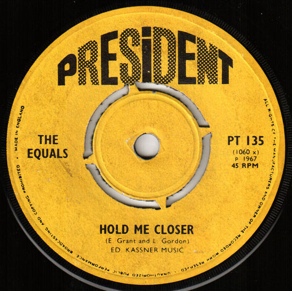 The Equals - Hold Me Closer /  Baby, Come Back (7