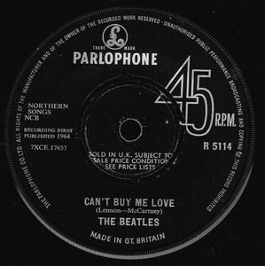 The Beatles - Can't Buy Me Love (7", Single, 4 P)