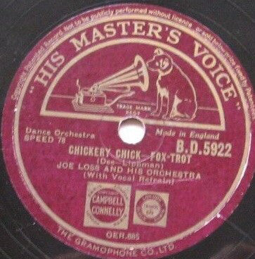 Joe Loss & His Orchestra - Chickery Chick / Before You Break My Heart (Shellac, 10")