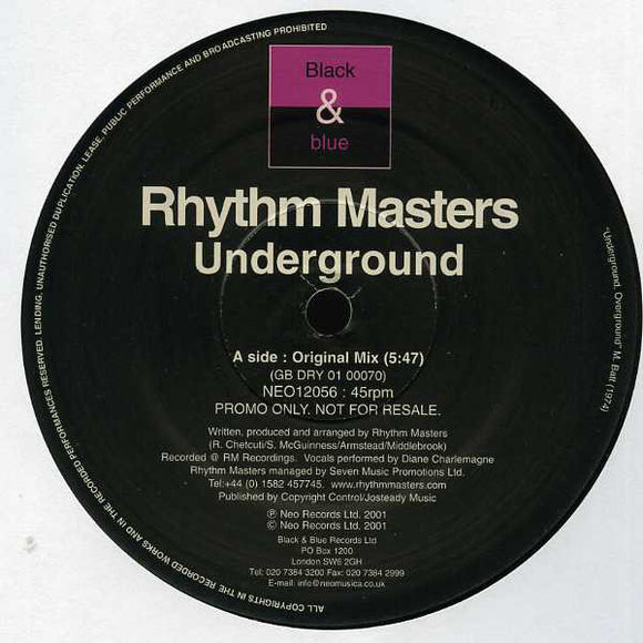 Rhythm Masters - Underground (12