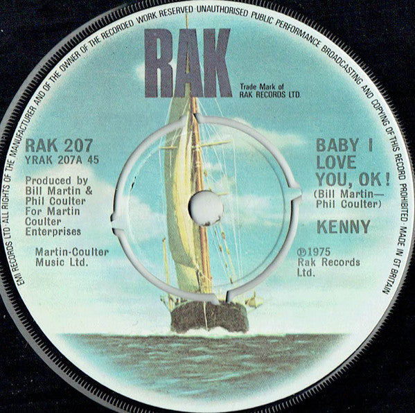 Kenny (3) - Baby I Love You, OK! (7", Single)