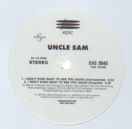 Uncle Sam (4) - I Don't Ever Want To See You Again (12