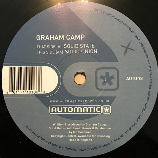 Graham Camp - Solid Union (12")