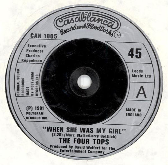 The Four Tops* - When She Was My Girl (7