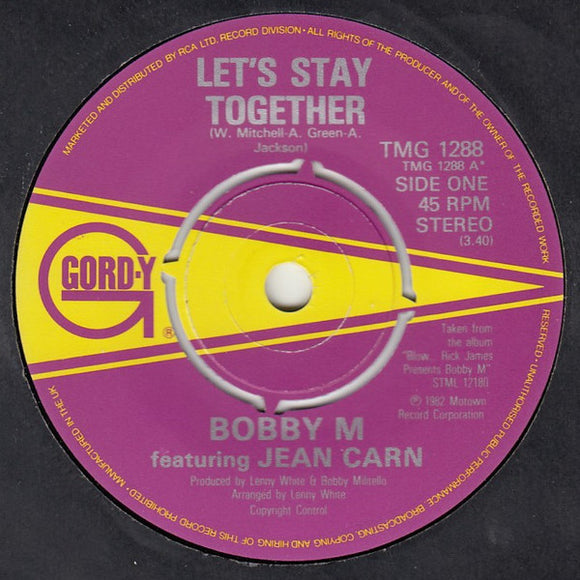 Bobby M* Featuring Jean Carn - Let's Stay Together (7