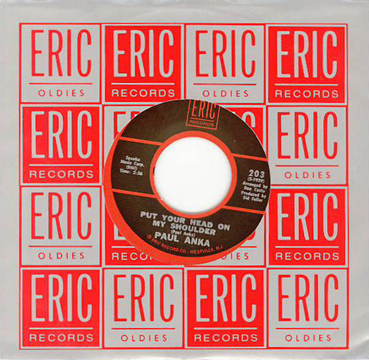 Paul Anka - Put Your Head On My Shoulder (7")