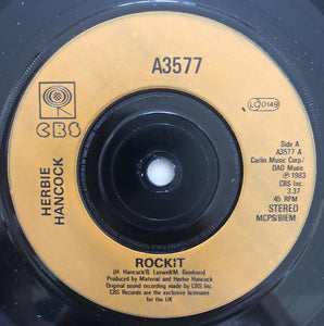 Herbie Hancock - Rockit b/w Rough (7", Single, Pre)
