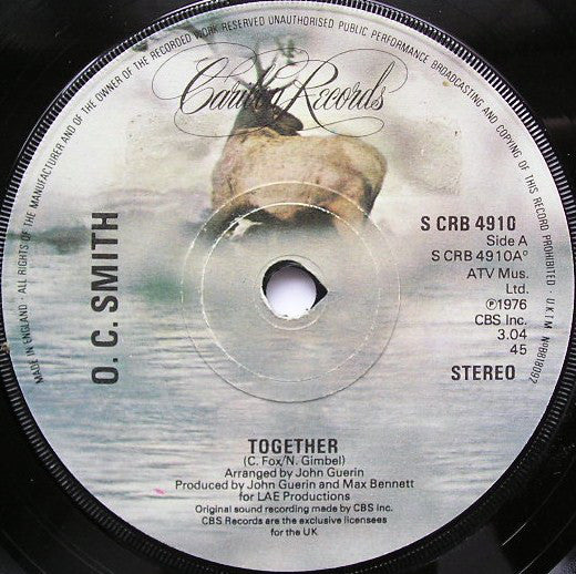 O.C. Smith* - Together (7", Single)
