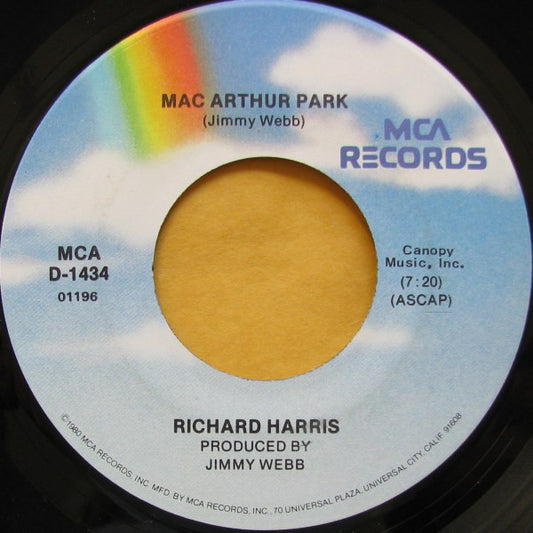 Richard Harris - Mac Arthur Park / The Yard Went On Forever (7", RE, Glo)