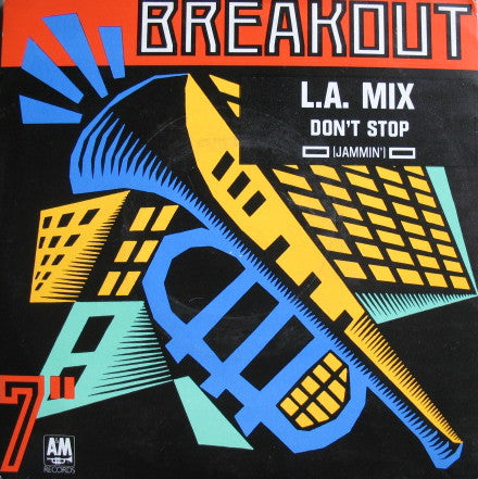 L.A. Mix - Don't Stop (Jammin') (7", Single, Red)