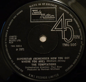 The Temptations - Superstar (Remember How You Got Where You Are) (7", Single)