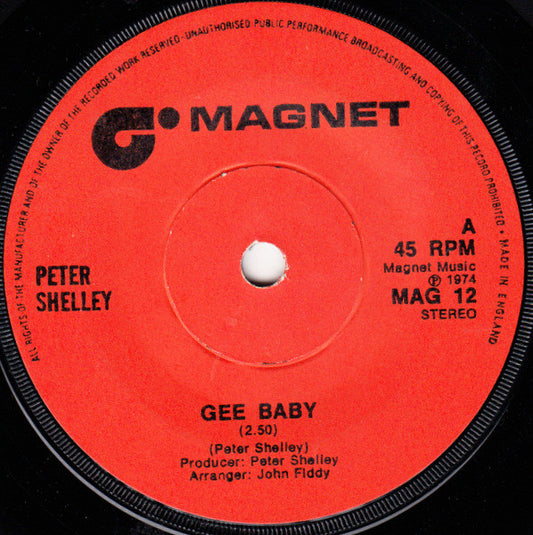 Peter Shelley - Gee Baby (7", Single)