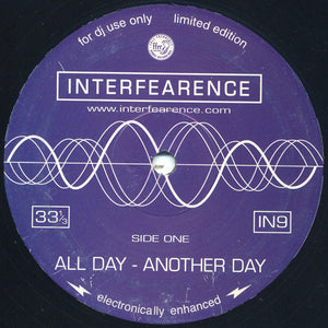 Interfearence - All Day / Money Or Belief (2x12", Ltd, Promo)