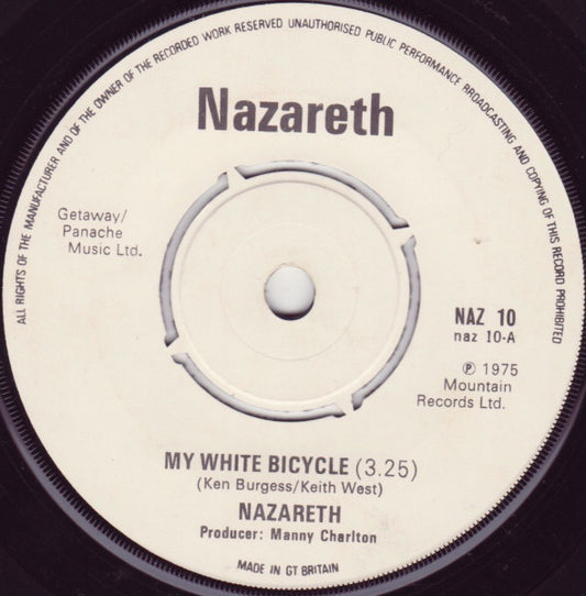 Nazareth (2) - My White Bicycle (7", Single, RE)
