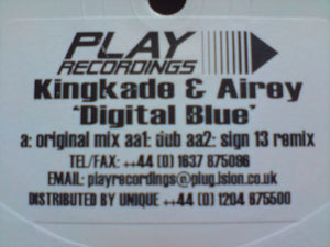 Kingkade & Airey - Digital Blue (12", W/Lbl)