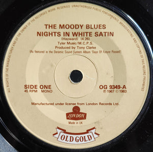 The Moody Blues - Nights In White Satin (7", Single, RE, RP)