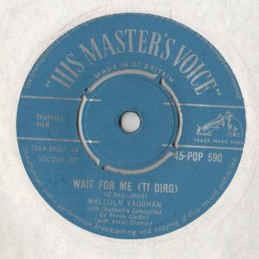 Malcolm Vaughan - Wait For Me (Ti Diro) / Willingly (Melodie Perdue) (7")