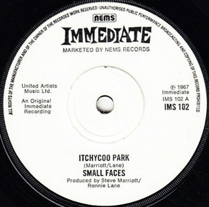 Small Faces - Itchycoo Park (7", Single, RE, Sol)