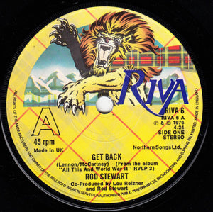 Rod Stewart - Get Back (7", Single)