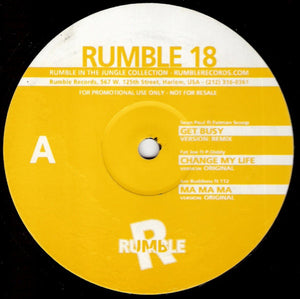 Various - Rumble 18 (12", Promo, Unofficial)