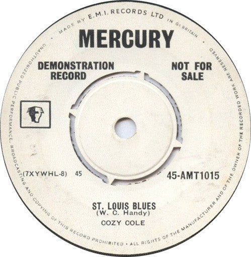 Cozy Cole - St. Louis Blues / Father Cooperates (7", Single, Promo)