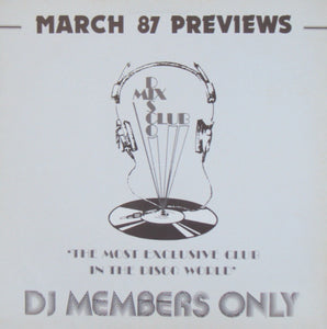 Various - March 87 Previews (LP, Comp)