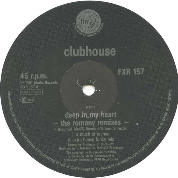 Club House vs. Cappella - Deep In My Heart - The Romany Remixes / Everybody Remixed! (12